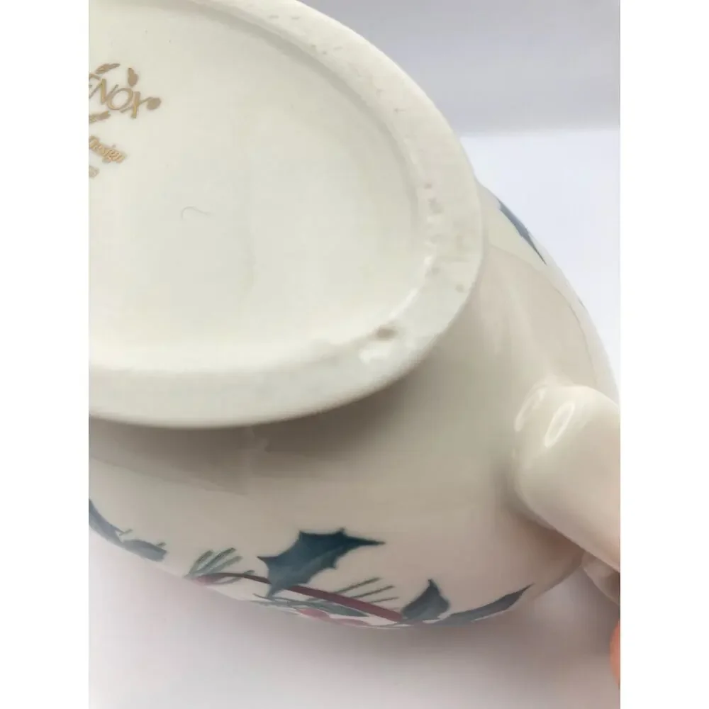 Lenox Winter Greeting Gravy Bowl & Under Plate Original Box